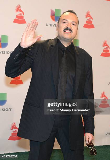 Pepe Aguilar arrive at the 15th Annual Latin Grammy Awards on November 20, 2014 in Las Vegas, Nevada.