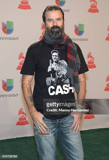Jarabe de Palo arrive at the 15th Annual Latin Grammy Awards on November 20, 2014 in Las Vegas, Nevada.