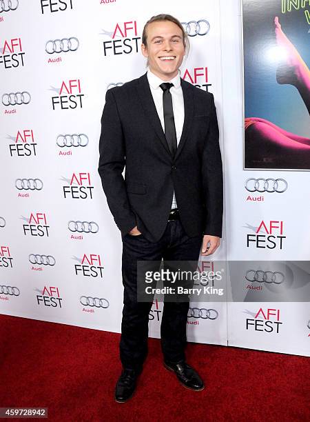 Actor Jordan Christian Hearn arrives at AFI FEST 2014 Presented by Audi - Gala Premiere of 'Inherent Vice' at the Egyptian Theatre on November 8,...