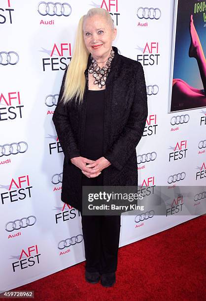 Actress Sally Kirkland arrives at AFI FEST 2014 Presented by Audi - Gala Premiere of 'Inherent Vice' at the Egyptian Theatre on November 8, 2014 in...