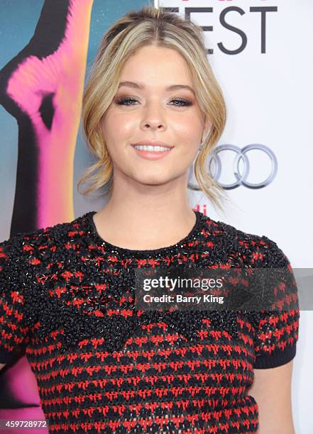 Actress Sasha Pieterse arrives at AFI FEST 2014 Presented by Audi - Gala Premiere of 'Inherent Vice' at the Egyptian Theatre on November 8, 2014 in...