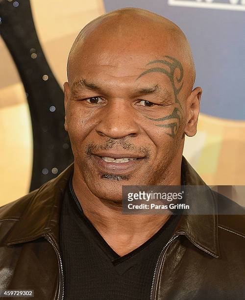 Mike Tyson attends the 2014 Soul Train Music Awards at the Orleans Arena on November 7, 2014 in Las Vegas, Nevada.