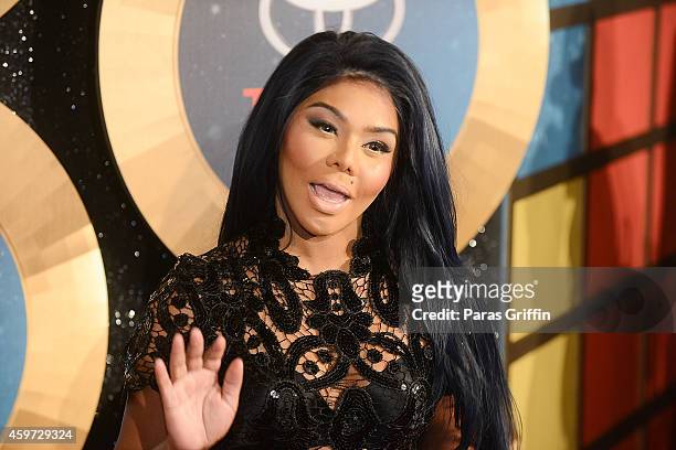 Rapper Lil Kim attends the 2014 Soul Train Music Awards at the Orleans Arena on November 7, 2014 in Las Vegas, Nevada.