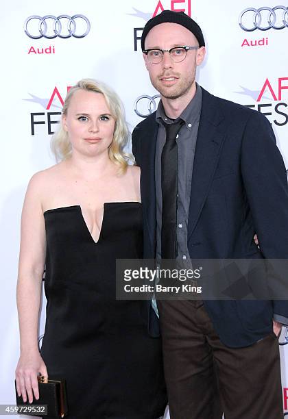 Producer Ashley Young and director Joel Potrykus arrive at the AFI FEST 2014 Presented by Audi - 'Cinema Paradiso' Special Screening held at Dolby...