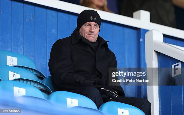 Portsmoth Director of Football Steve Coppell looks on prior to the Sky Bet League Two match between Portsmouth and Northampton Town at Fratton Park...