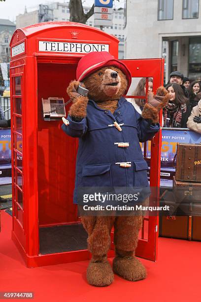 Paddington' attends the German premiere of the film 'Paddington' at Zoo Palast on November 30, 2014 in Berlin, Germany.