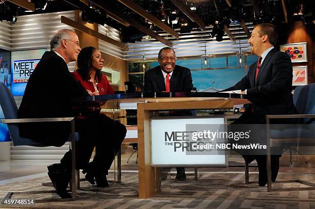 Pictured: David Brooks, Columnist, New York Times, Sherrilyn Ifill, President & Director-Counsel, NAACP Legal Defense and Educational Fund, Dr. Ben...