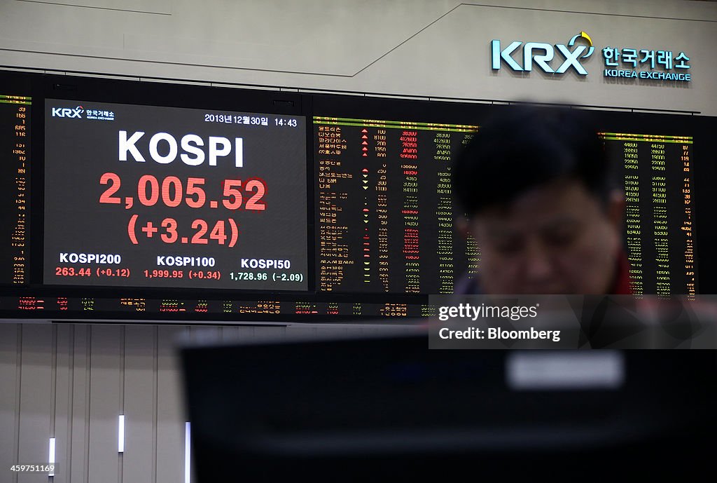 Trading At Korea Exchange Inc. As Bourse Closes For 2013