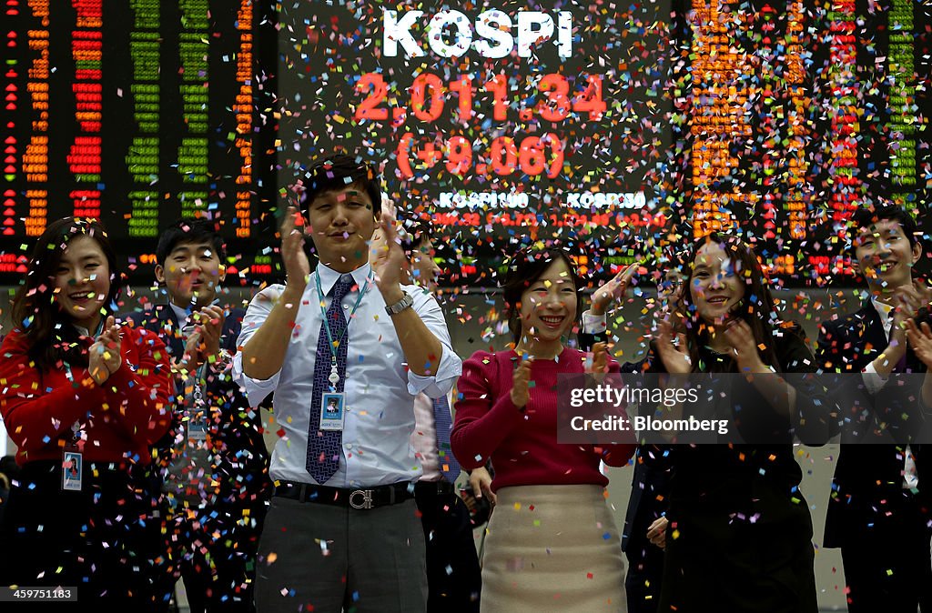 Trading At Korea Exchange Inc. As Bourse Closes For 2013