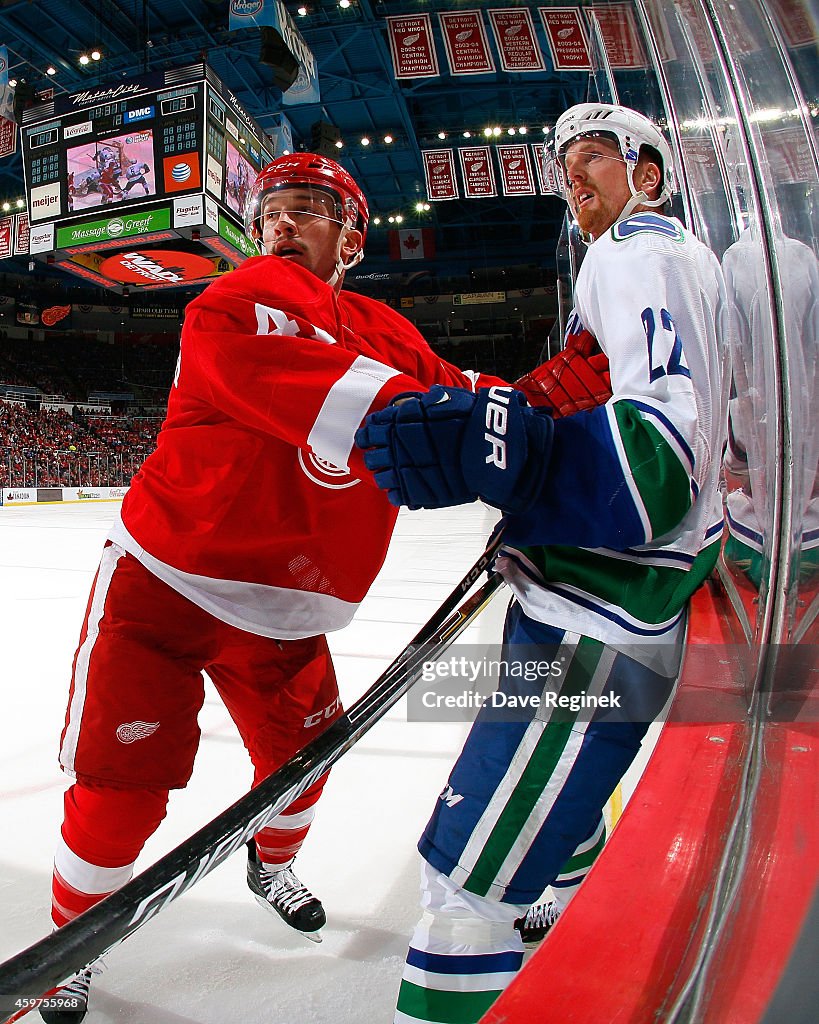 Vancouver Canucks v Detroit Red Wings