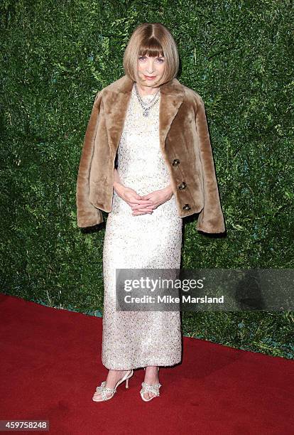 Anna Wintour attends the 60th London Evening Standard Theatre Awards at London Palladium on November 30, 2014 in London, England.