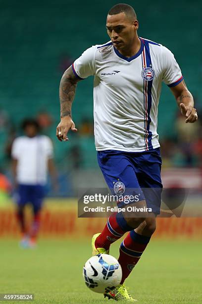 Titi of Bahia in action during the match between Bahia and Gremio as part of Brasileirao Series A 2014 at Arena Fonte Nova on November 30, 2014 in...