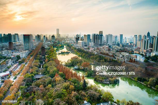 hefei cityscape - hefei stock pictures, royalty-free photos & images