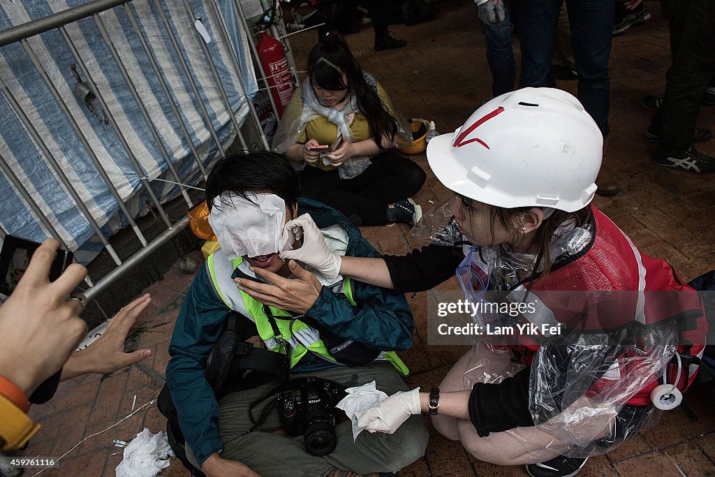 Student Protestors Continue To Occupy Admiralty Site