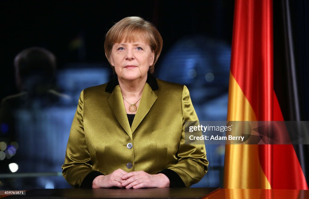 Chancellor Angela Merkel Holds New Year's Address
