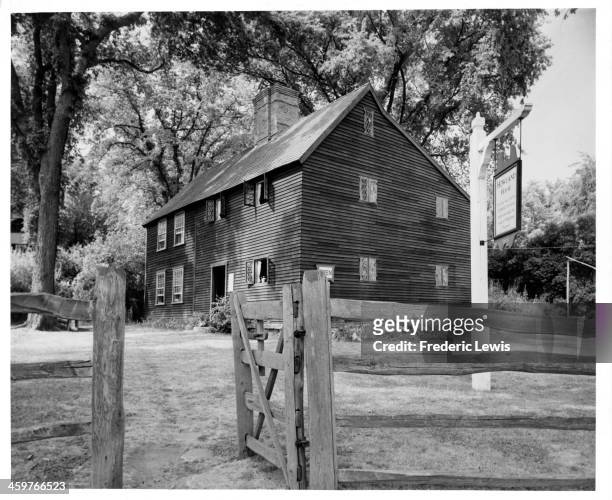 View of Howland House in Plymouth Massachusetts, Owned and lived in by Mayflower passengers John Howland and Elizabeth Tilley Howland, two of the...