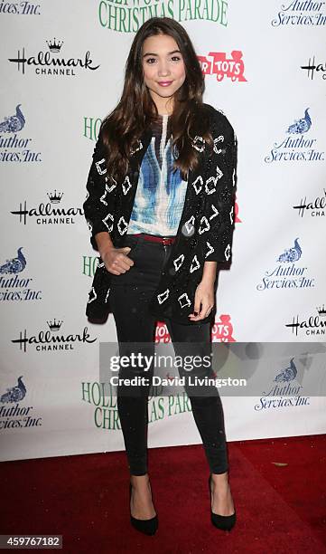 Actress Rowan Blanchard attends the 83rd Annual Hollywood Christmas Parade on November 30, 2014 in Hollywood, California.