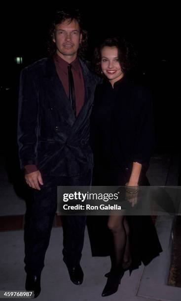 Gary Graham and Eric Pierpoint attend Viewers For Quality Television Awards Dinner on October 13, 1990 at the Beverly Garland Hotel in Hollywood,...