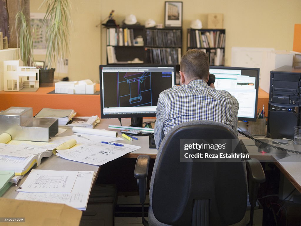 Businessman on phone