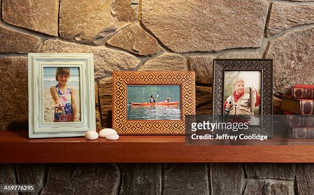 recreational family photos - photo frame ストックフォトと画像
