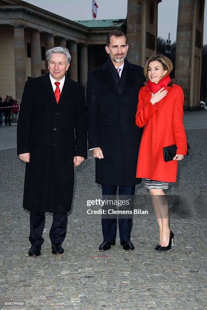 King Felipe VI Of Spain and Queen Letizia Of Spain Visit Germany