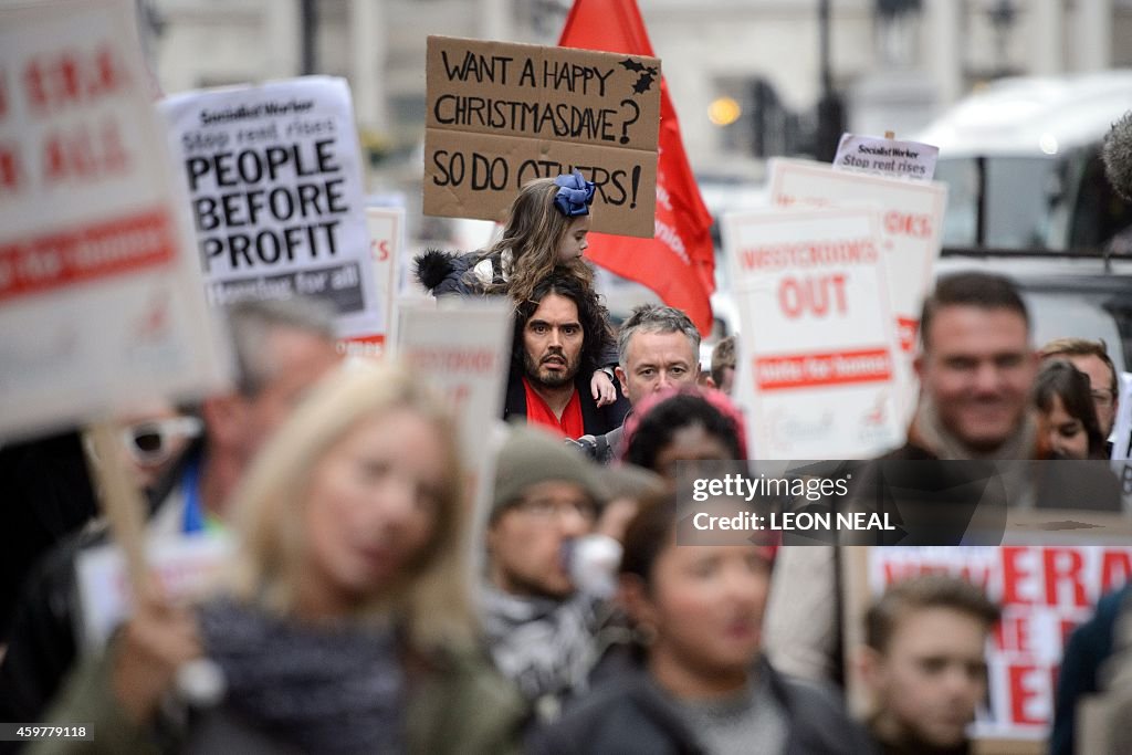 BRITAIN-POLITICS-PROTEST-HOUSING