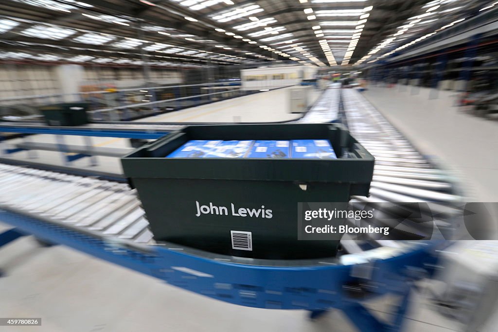 Retail Shipping Operations Inside A John Lewis Plc Distribution Center On Cyber Monday