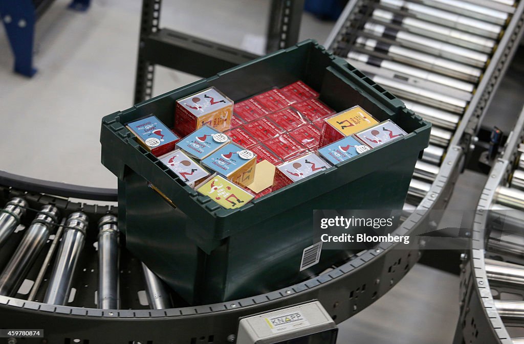 Retail Shipping Operations Inside A John Lewis Plc Distribution Center On Cyber Monday