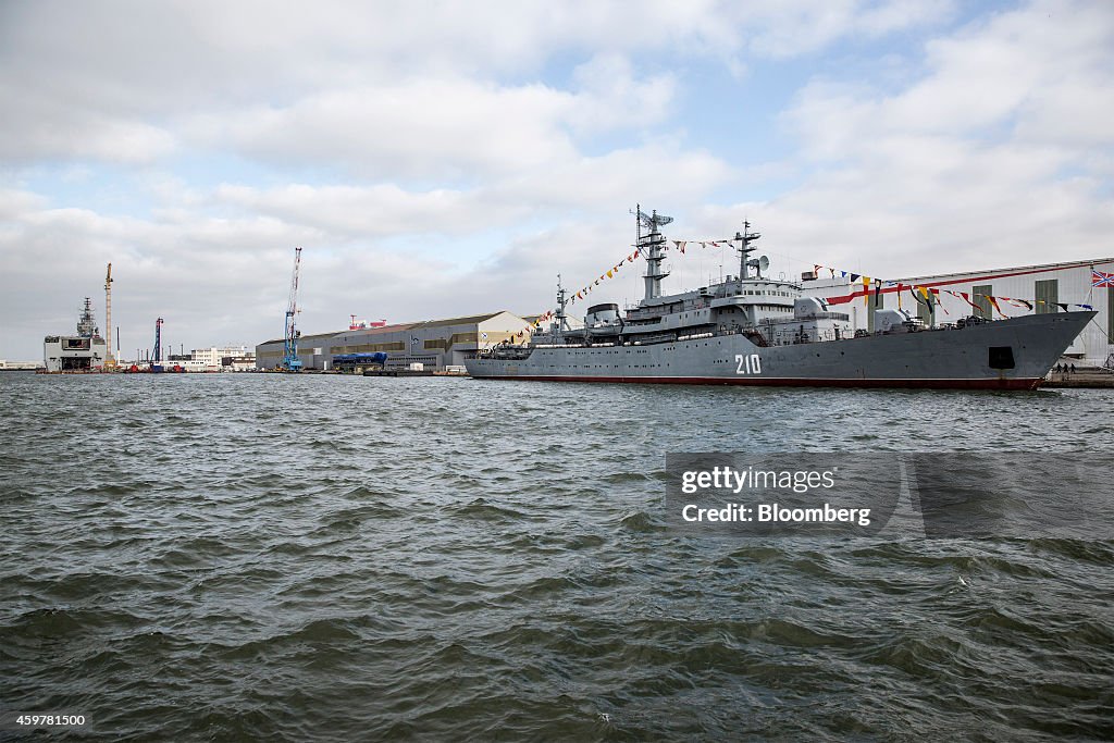 Mistral Warships Remain At STX France SA Shipyard As Delivery To Russia Delayed By Ukraine Conflict