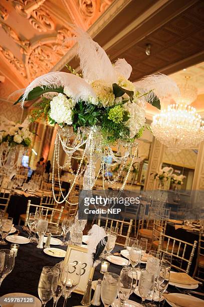 General view during the wedding reception of Nicole "Snooki"Polissi and Jionni Lavalle at the Venetian on November 29, 2014 in East Hanover, New...