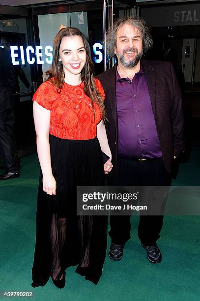Fran Walsh and Peter Jackson attend "The Hobbit: The Battle Of The Five Armies" World Premiere at Odeon Leicester Square on December 1, 2014 in...