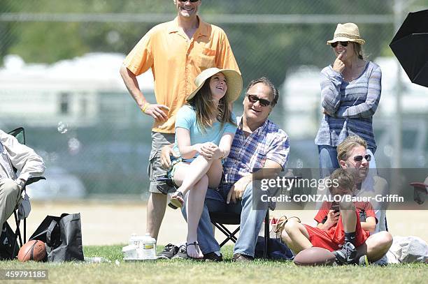 Jim Belushi and daughter, Jamison Belushi are seen on May 11, 2013 in Los Angeles, California.