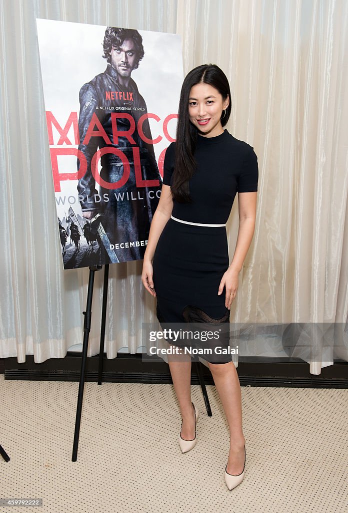 "Marco Polo" New York City Press Junket With Actress Zhu Zhu