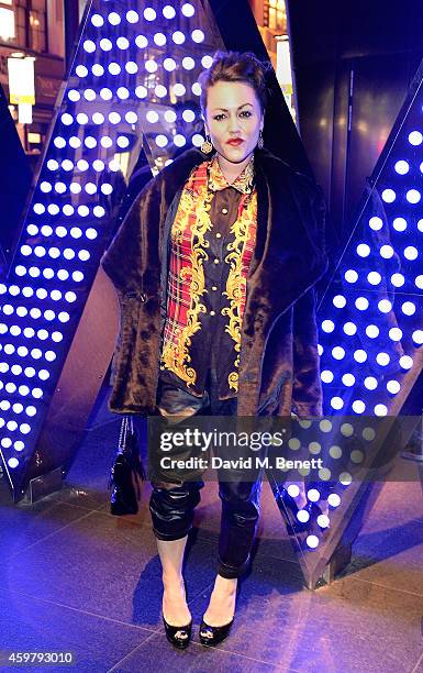 Jaime Winstone attends the W London - Leicester Square & World AIDS Day Fundraising Party at Wyld on December 1, 2014 in London, England.