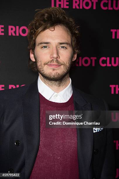 Sam Claflin attends 'The Riot Club' Paris Premiere at Mk2 Bibliotheque on December 1, 2014 in Paris, France.