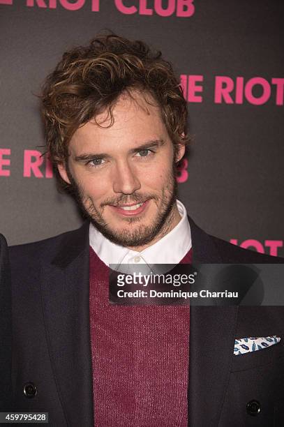 Sam Claflin attends 'The Riot Club' Paris Premiere at Mk2 Bibliotheque on December 1, 2014 in Paris, France.