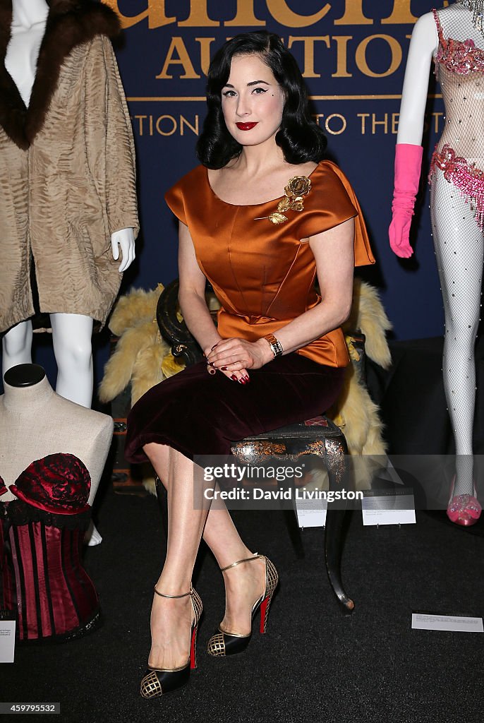 Media Press Event Of The Collection Of Gypsy Rose Lee Hosted By Dita Von Teese At Julien's Auctions