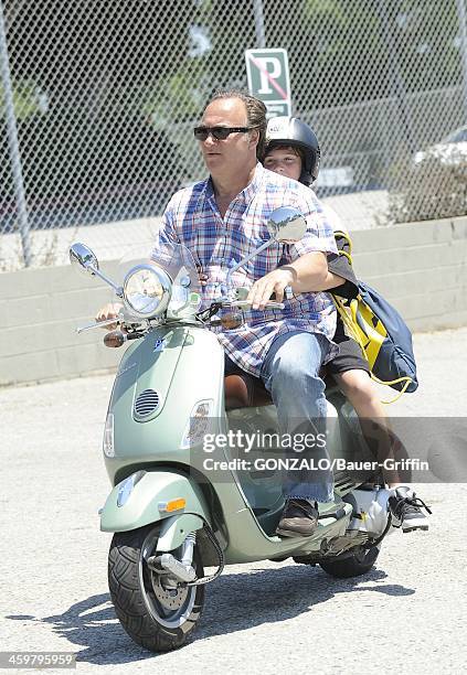 Jim Belushi and son, Jared Belushi are seen on May 11, 2013 in Los Angeles, California.