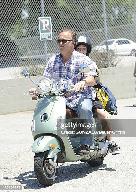 Jim Belushi and son, Jared Belushi are seen on May 11, 2013 in Los Angeles, California.
