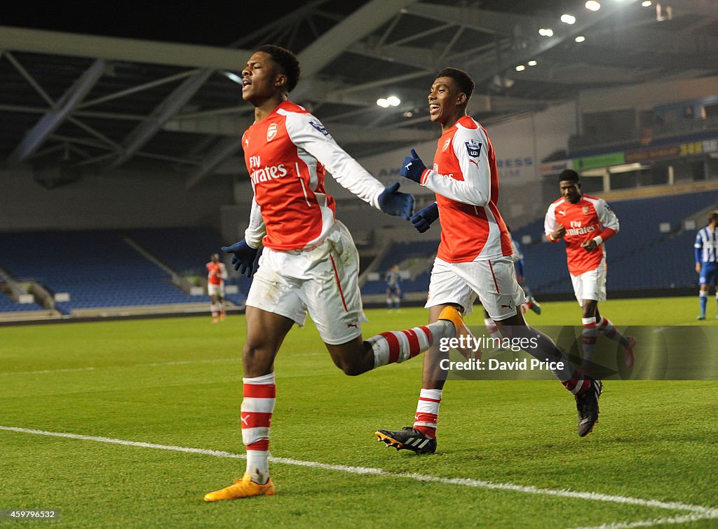 Brighton & Hove Albion v Arsenal: Barclays U21 Premier League - Division 2