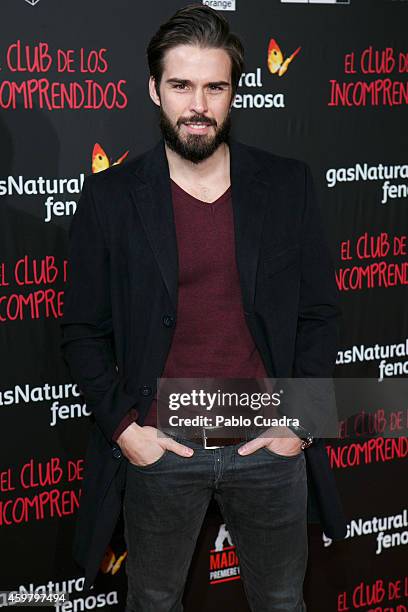 Alex Barahona attends 'El Club de los Incomprendidos' Premiere on December 1, 2014 in Madrid, Spain.