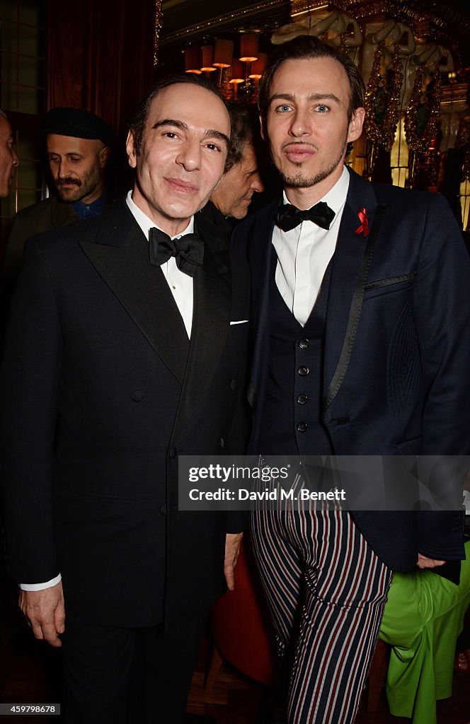John Galliano and Alexis Roche attend a party in celebration of... News