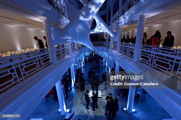 General view of atmosphere at the Speaker Dinner presented by Mercedes-Benz during The New York Times International Luxury Conference at the Moore...