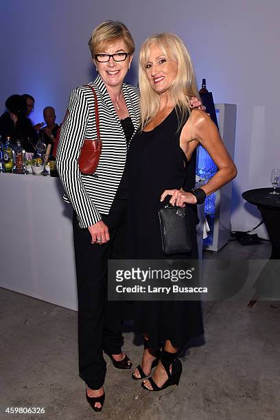 Louise Garczewska of Getty Images and Fiorella Terenzi attend the Speaker Dinner presented by Mercedes-Benz during The New York Times International...