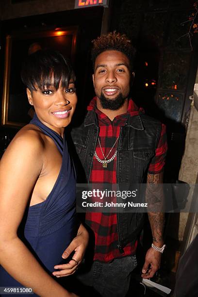 Keke Palmer and Odell Beckham Jr. Attend Trey Songz 30th Birthday Celebration at The Lion on December 1, 2014 in New York City.