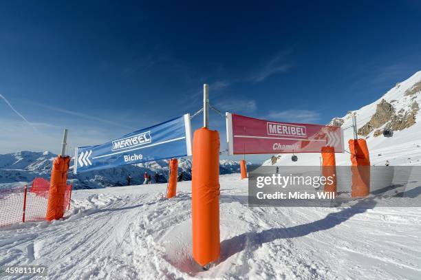 General view of the slopes Biche and Chamois on the Saulire Mountain where Michael Schumacher sustained his skiing accident on Sunday on December 31,...