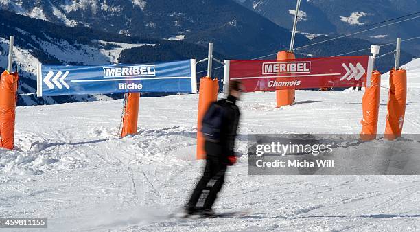 General view of the slopes Biche and Chamois on the Saulire Mountain where Michael Schumacher sustained his skiing accident on Sunday on December 31,...