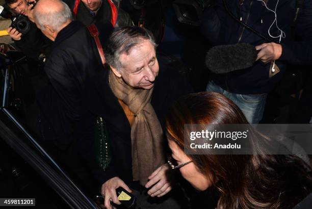 International Automobile Federation President Jean Todt and his wife Michelle Yeoh visit Micheal Schumacher at Grenoble University Hospital Centre on...