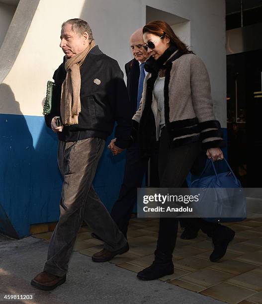 International Automobile Federation President Jean Todt and his wife Michelle Yeoh visit Micheal Schumacher at Grenoble University Hospital Centre on...