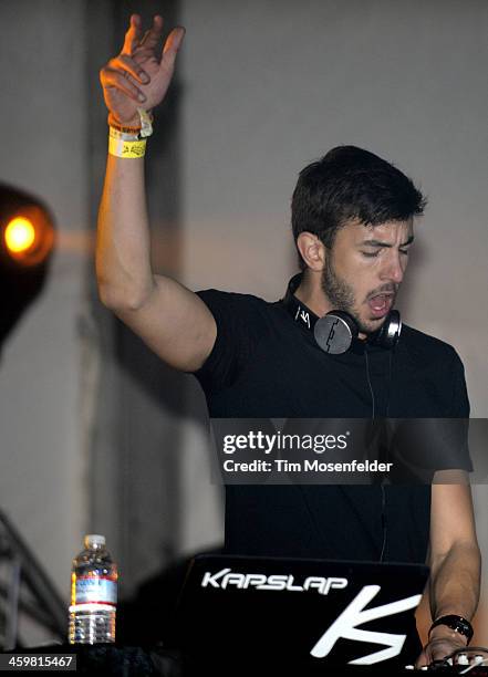 Kapslap performs at the Snowglobe Music Festival at Lake Tahoe Community College on December 30, 2013 in South Lake Tahoe, California.